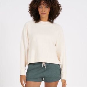 Vuori Long Sleeve Halo Crewneck Sweatshirt Off White‎ XL NWT